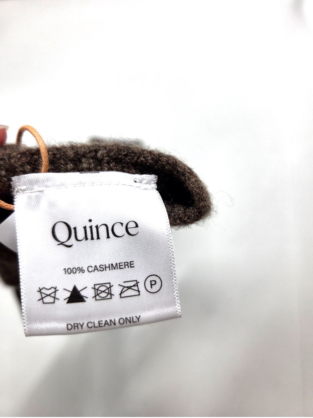 NWT QUINCE Mongolian Cashmere Gloves Brown 8259 - Picture 8 of 9